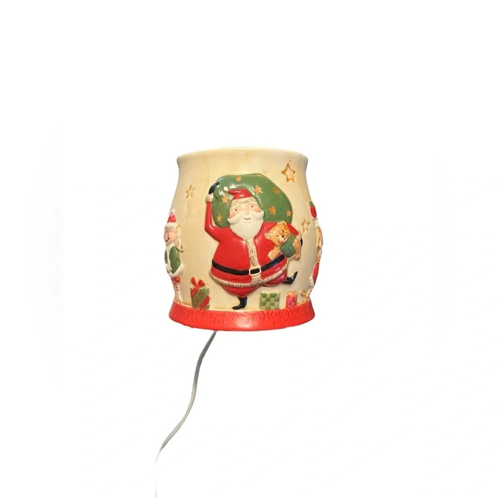 Yankee Candle Santa Claus Elf Elves Tart Electric Warmer Burner Christmas EUC